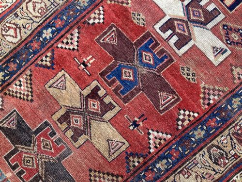 ANTIQUE KURDISH RUG 224M X 119M - ADDITIONAL PHOTO 5
