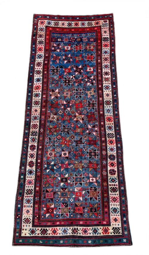 ANTIQUE CAUCASIAN GENJE RUNNER 259M X 107M - ADDITIONAL PHOTO 1