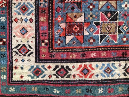 ANTIQUE CAUCASIAN GENJE RUNNER 259M X 107M - ADDITIONAL PHOTO 2
