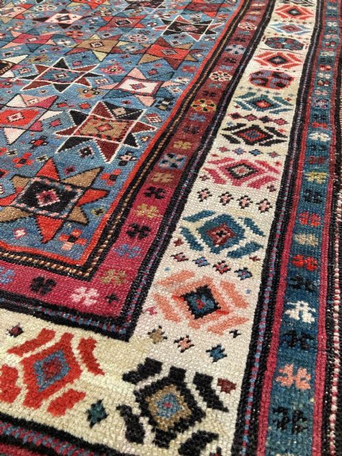 ANTIQUE CAUCASIAN GENJE RUNNER 259M X 107M - ADDITIONAL PHOTO 4