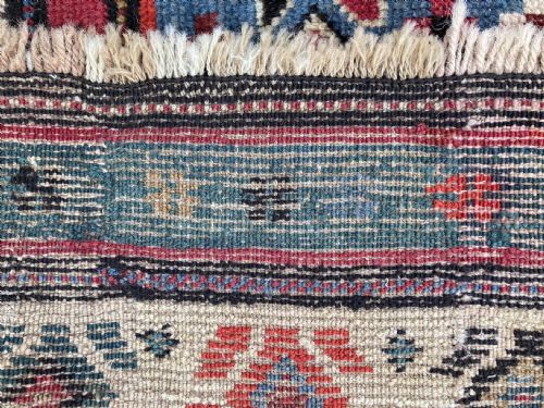 ANTIQUE CAUCASIAN GENJE RUNNER 259M X 107M - ADDITIONAL PHOTO 9