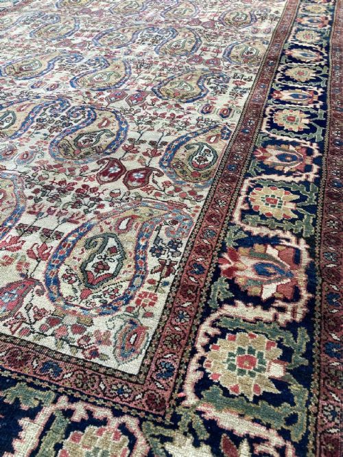 ANTIQUE SAROUK RUG 207M X 130M - ADDITIONAL PHOTO 5