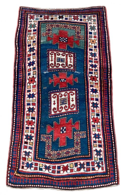 ANTIQUE CAUCASIAN KAZAK RUG 191M X 106M - ADDITIONAL PHOTO 1
