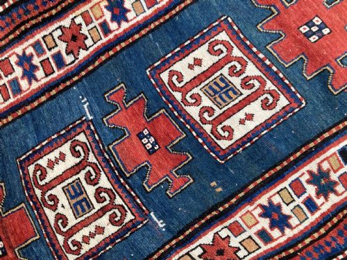 ANTIQUE CAUCASIAN KAZAK RUG 191M X 106M - ADDITIONAL PHOTO 7