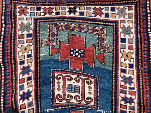 ANTIQUE CAUCASIAN KAZAK RUG 191M X 106M - ADDITIONAL PHOTO 12