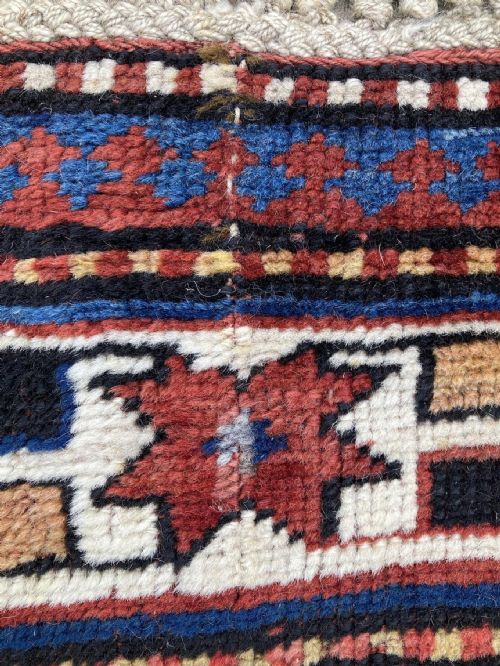 ANTIQUE CAUCASIAN KAZAK RUG 191M X 106M - ADDITIONAL PHOTO 13