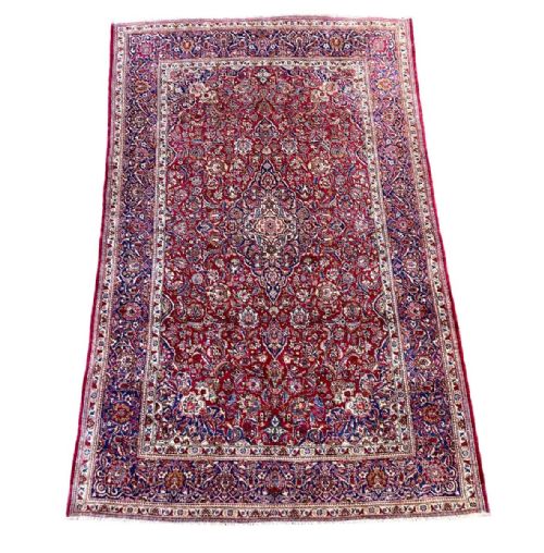 VINTAGE SILK KASHAN RUG 206M X 130M - ADDITIONAL PHOTO 1