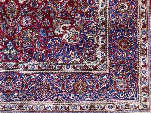 VINTAGE SILK KASHAN RUG 206M X 130M - ADDITIONAL PHOTO 4