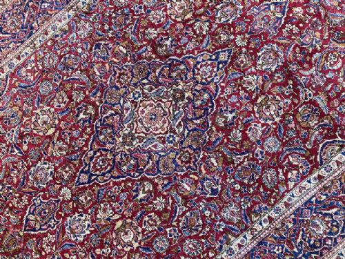 VINTAGE SILK KASHAN RUG 206M X 130M - ADDITIONAL PHOTO 8