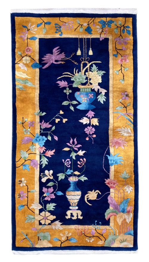 chinese art deco rug 177m x 093m - CATEGORY: ANTIQUE RUGS - DATED 1930