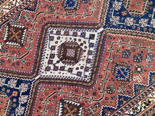 ANTIQUE QASHQAI RUG 192M X 116M - ADDITIONAL PHOTO 7