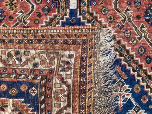 ANTIQUE QASHQAI RUG 192M X 116M - ADDITIONAL PHOTO 9