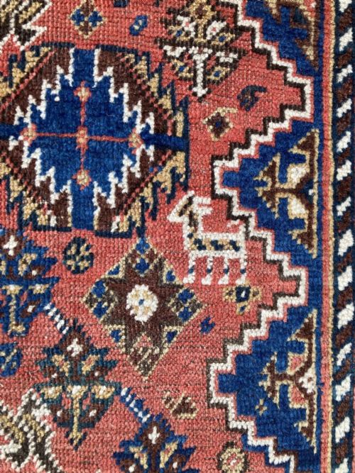 ANTIQUE QASHQAI RUG 192M X 116M - ADDITIONAL PHOTO 10