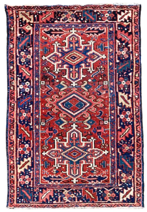 antique heriz rug 139m x 094m - CATEGORY: ANTIQUE RUGS - DATED 1910