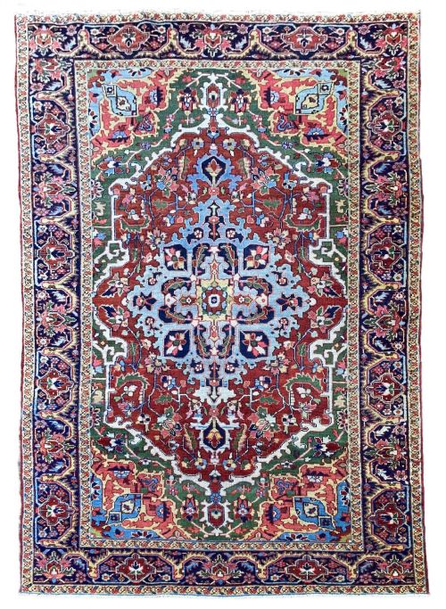 antique heriz carpet 297m x 193m - CATEGORY: ANTIQUE RUGS - DATED 1910