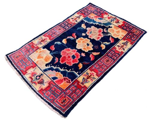 ANTIQUE TIBETAN RUG 140M X 091M - ADDITIONAL PHOTO 2