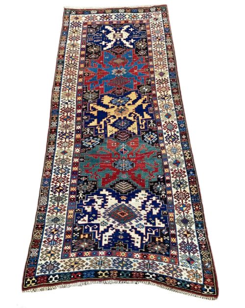 ANTIQUE CAUCASIAN KAZAK RUG 286M X 134M - ADDITIONAL PHOTO 1