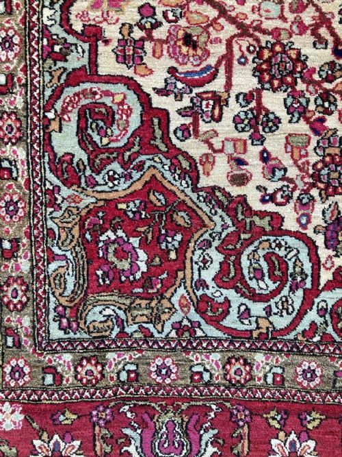ANTIQUE ISFAHAN RUG 210M X 148M - ADDITIONAL PHOTO 9