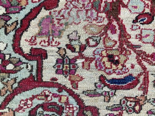 ANTIQUE ISFAHAN RUG 210M X 148M - ADDITIONAL PHOTO 13