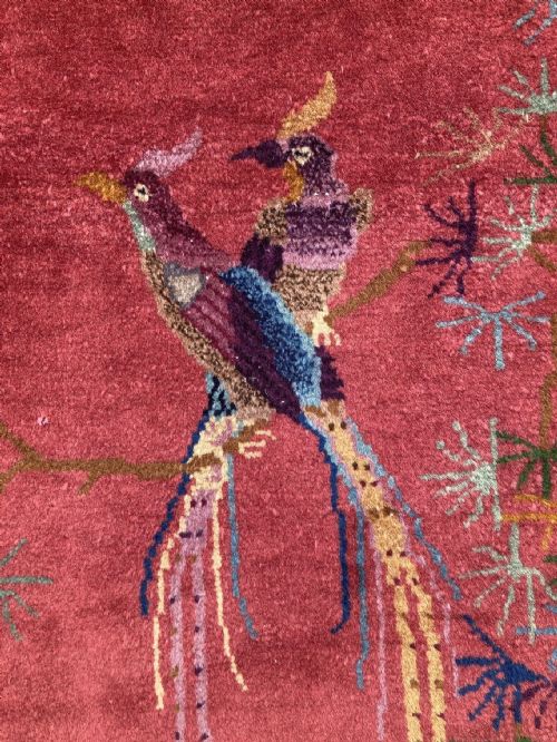 ANTIQUE CHINESE ART DECO CARPET 346M X 272M - ADDITIONAL PHOTO 9