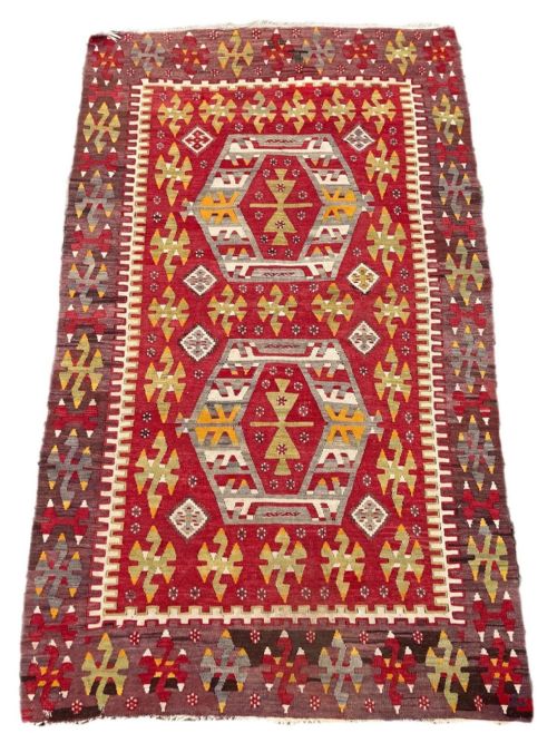ANTIQUE ANATOLIAN KILIM 183M X 103M - ADDITIONAL PHOTO 1