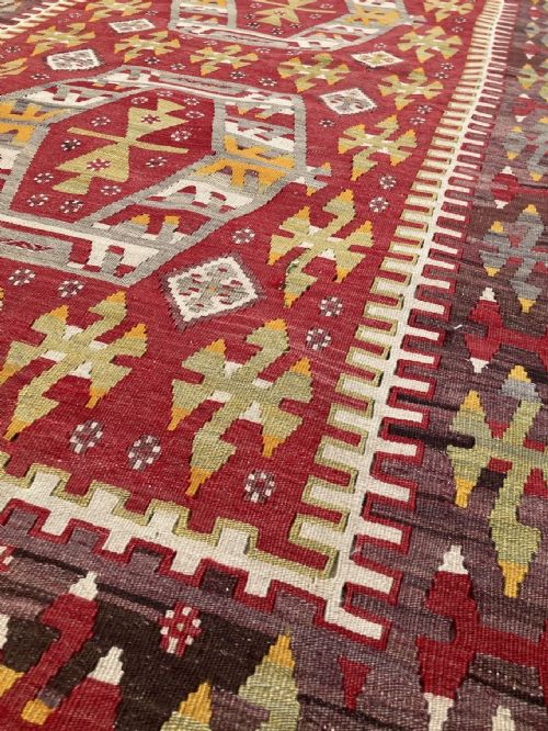 ANTIQUE ANATOLIAN KILIM 183M X 103M - ADDITIONAL PHOTO 4