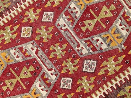 ANTIQUE ANATOLIAN KILIM 183M X 103M - ADDITIONAL PHOTO 7