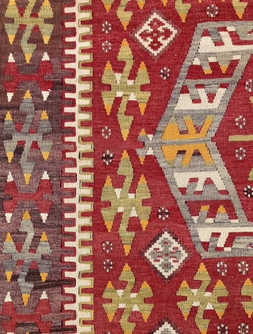 ANTIQUE ANATOLIAN KILIM 183M X 103M - ADDITIONAL PHOTO 8