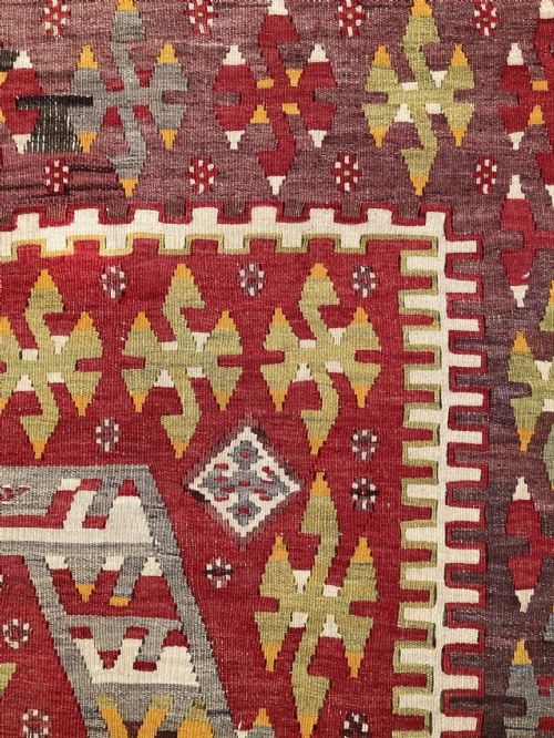 ANTIQUE ANATOLIAN KILIM 183M X 103M - ADDITIONAL PHOTO 9