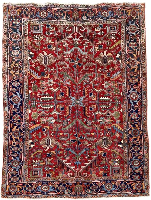 antique heriz carpet 300m x 220m - CATEGORY: ANTIQUE RUGS - DATED 1910