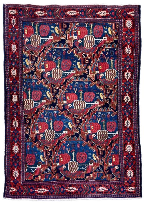 antique senneh rug 155m x 107m - CATEGORY: ANTIQUE RUGS - DATED 1900