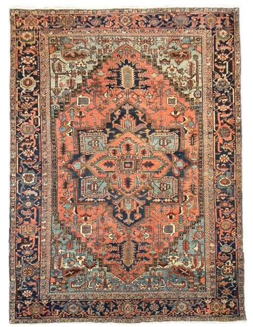 antique heriz carpet 340m x 244m - CATEGORY: ANTIQUE RUGS - DATED 1900