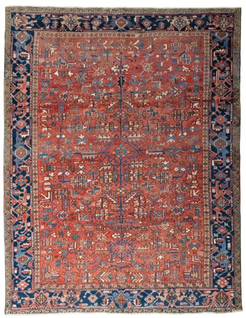 antique heriz carpet 305m x 230m - CATEGORY: ANTIQUE RUGS - DATED 1920