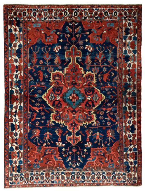 antique bakhtiar rug 212m x 160m - CATEGORY: ANTIQUE RUGS - DATED 1920