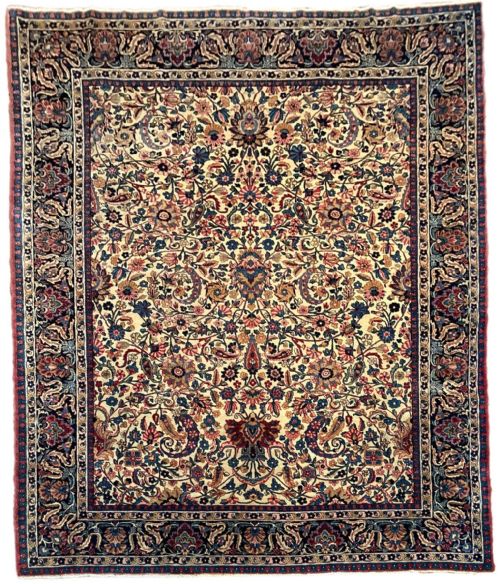 antique kirman lavar carpet 294m x 241m - CATEGORY: ANTIQUE RUGS - DATED 1910
