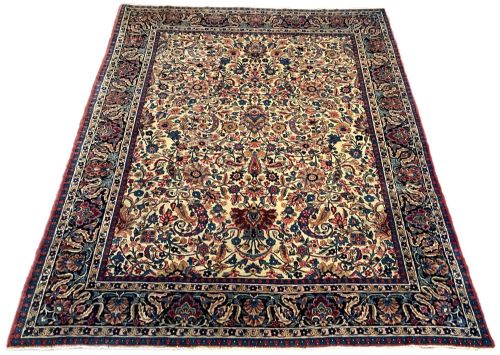 ANTIQUE KIRMAN LAVAR CARPET 294M X 241M - ADDITIONAL PHOTO 1