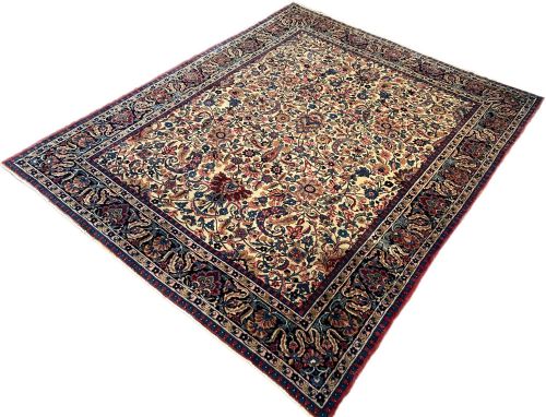 ANTIQUE KIRMAN LAVAR CARPET 294M X 241M - ADDITIONAL PHOTO 2