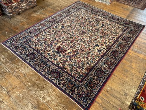 ANTIQUE KIRMAN LAVAR CARPET 294M X 241M - ADDITIONAL PHOTO 3