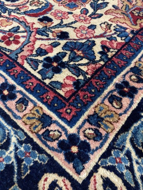 ANTIQUE KIRMAN LAVAR CARPET 294M X 241M - ADDITIONAL PHOTO 8