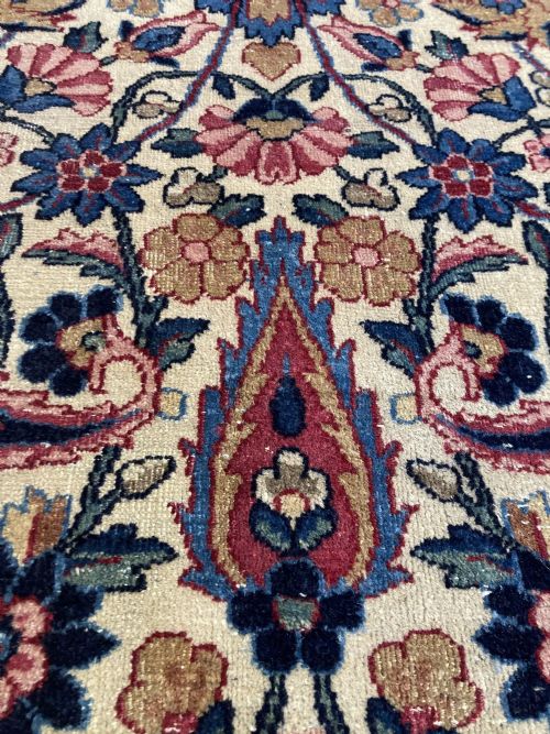 ANTIQUE KIRMAN LAVAR CARPET 294M X 241M - ADDITIONAL PHOTO 13