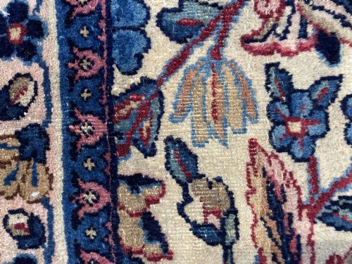 ANTIQUE KIRMAN LAVAR CARPET 294M X 241M - ADDITIONAL PHOTO 17