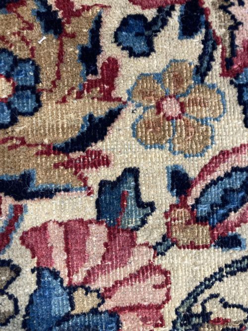 ANTIQUE KIRMAN LAVAR CARPET 294M X 241M - ADDITIONAL PHOTO 18