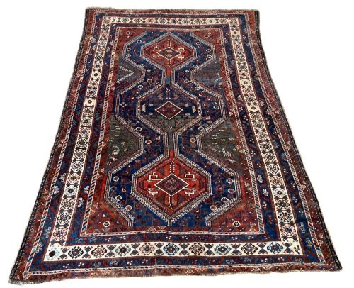 ANTIQUE QASHQAI CARPET 300M X 201M - ADDITIONAL PHOTO 1