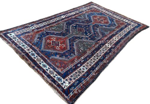 ANTIQUE QASHQAI CARPET 300M X 201M - ADDITIONAL PHOTO 4