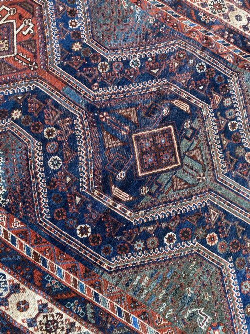 ANTIQUE QASHQAI CARPET 300M X 201M - ADDITIONAL PHOTO 9