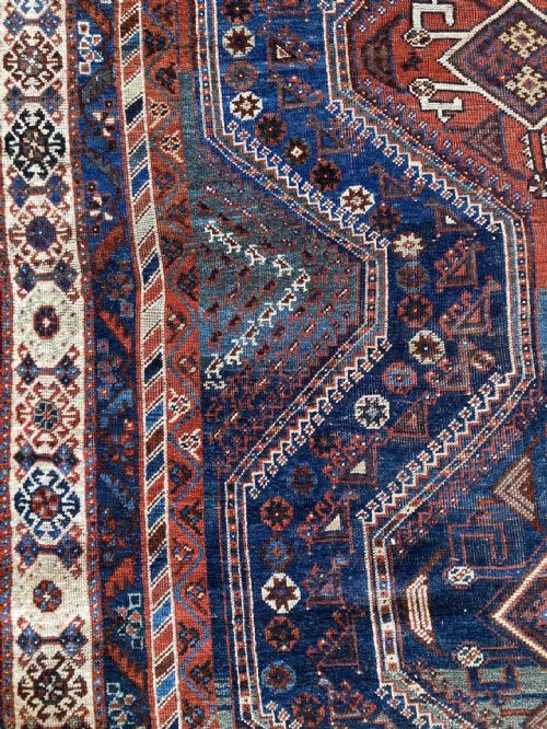 ANTIQUE QASHQAI CARPET 300M X 201M - ADDITIONAL PHOTO 11