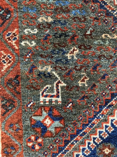 ANTIQUE QASHQAI CARPET 300M X 201M - ADDITIONAL PHOTO 13