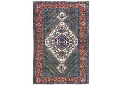 antique bakhtiar rug 205m x 137m - CATEGORY: ANTIQUE RUGS - DATED 1910