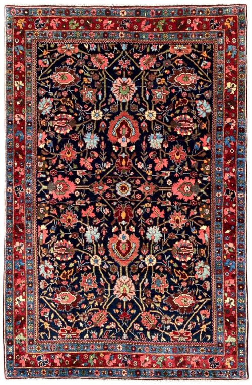 antique bidjar rug 162m x 110m - CATEGORY: ANTIQUE RUGS - DATED 1920