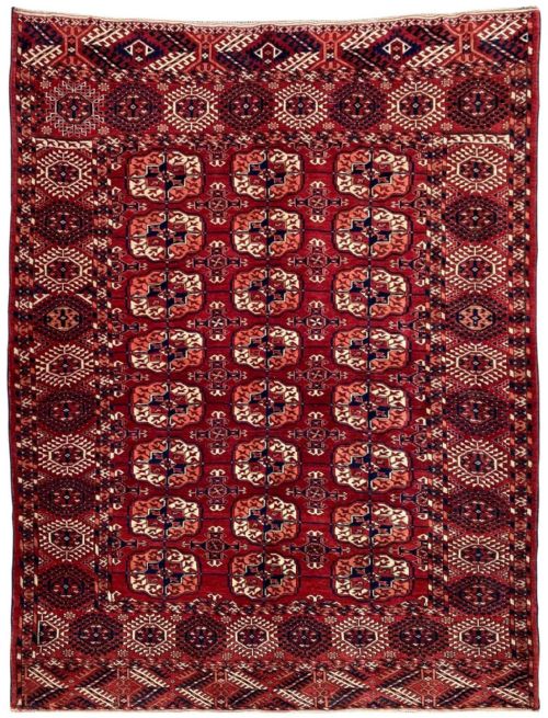 antique tekke wedding rug 170m x 137m - CATEGORY: ANTIQUE RUGS - DATED 1900
